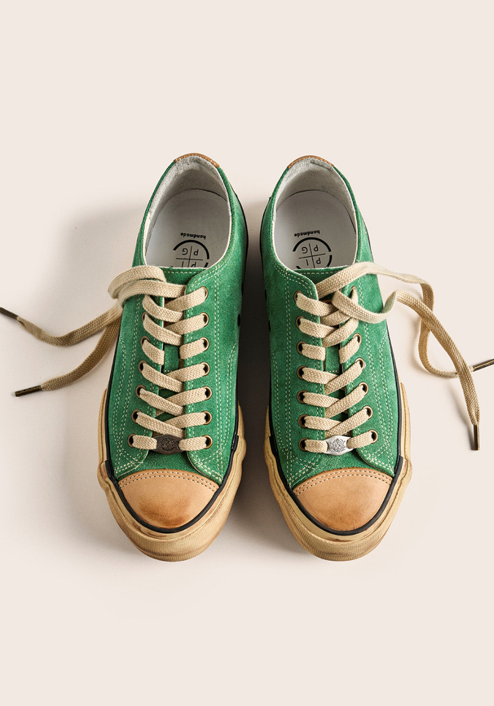PIPG丨Washed Suede Canvas Sneakers (Green) - PSYLOS 1, PIPG丨Washed Suede Canvas Sneakers (Green), Canvas Sneakers, PIPG, PSYLOS 1